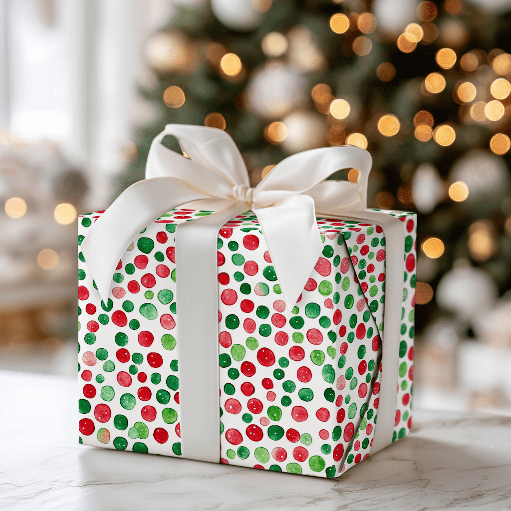Polka Dot Holiday - Wrapping Paper - Aspen & Arlo