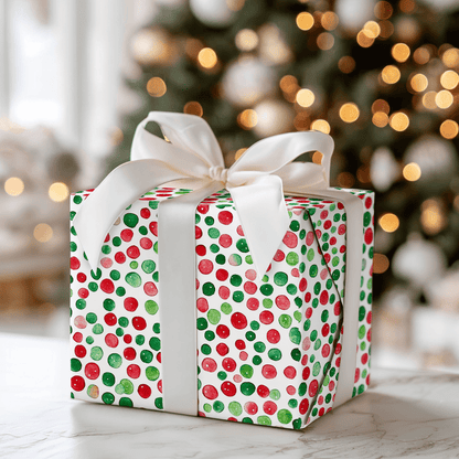 Polka Dot Holiday - Wrapping Paper - Aspen & Arlo