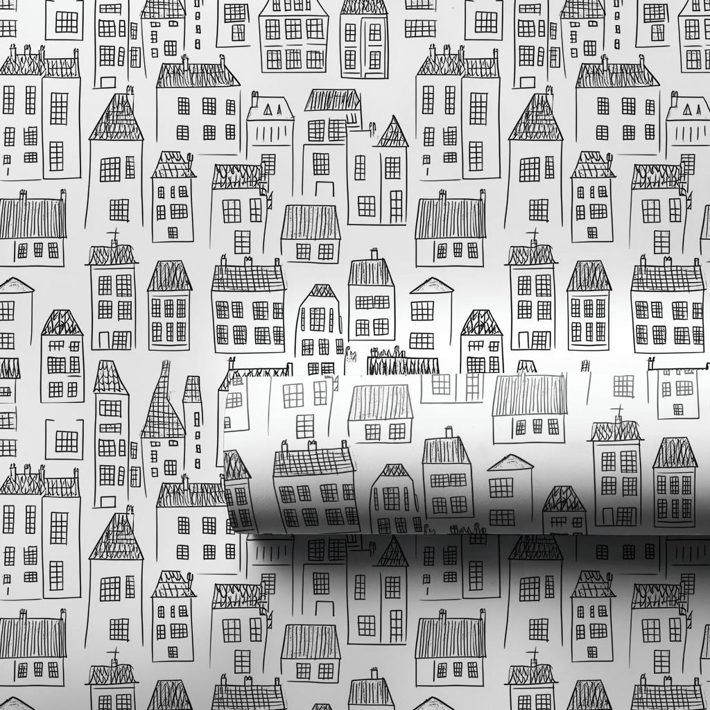 Village Scrap - Wrapping Paper - Aspen & Arlo