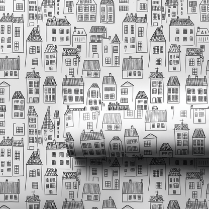 Village Scrap - Wrapping Paper - Aspen & Arlo