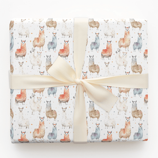 Judson's Llama - Wrapping Paper - Aspen & Arlo