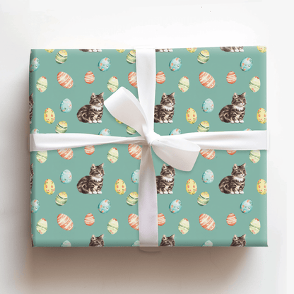 Easter Eggs with the Domestic Shorthair - Wrapping Paper - Aspen & Arlo