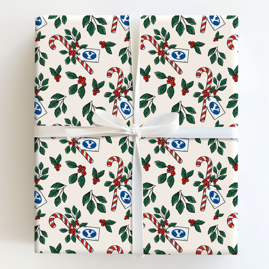 Peppermint BYU - Wrapping Paper - Aspen & Arlo