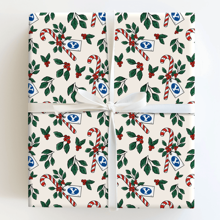 Peppermint BYU - Wrapping Paper - Aspen & Arlo