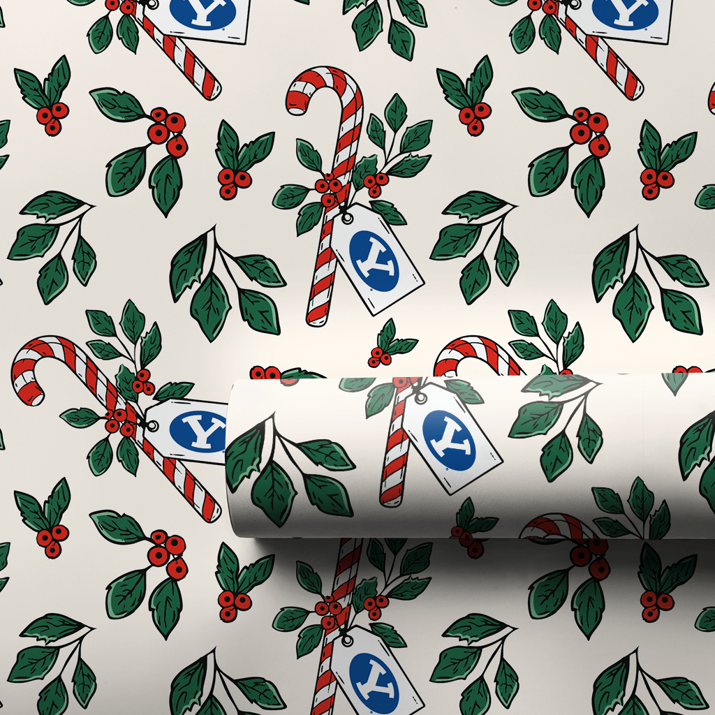 Peppermint BYU - Wrapping Paper - Aspen & Arlo