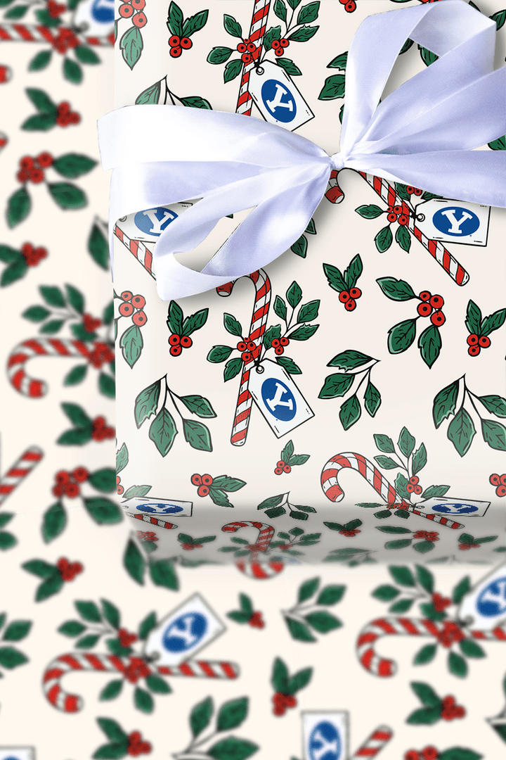 Peppermint BYU - Wrapping Paper - Aspen & Arlo
