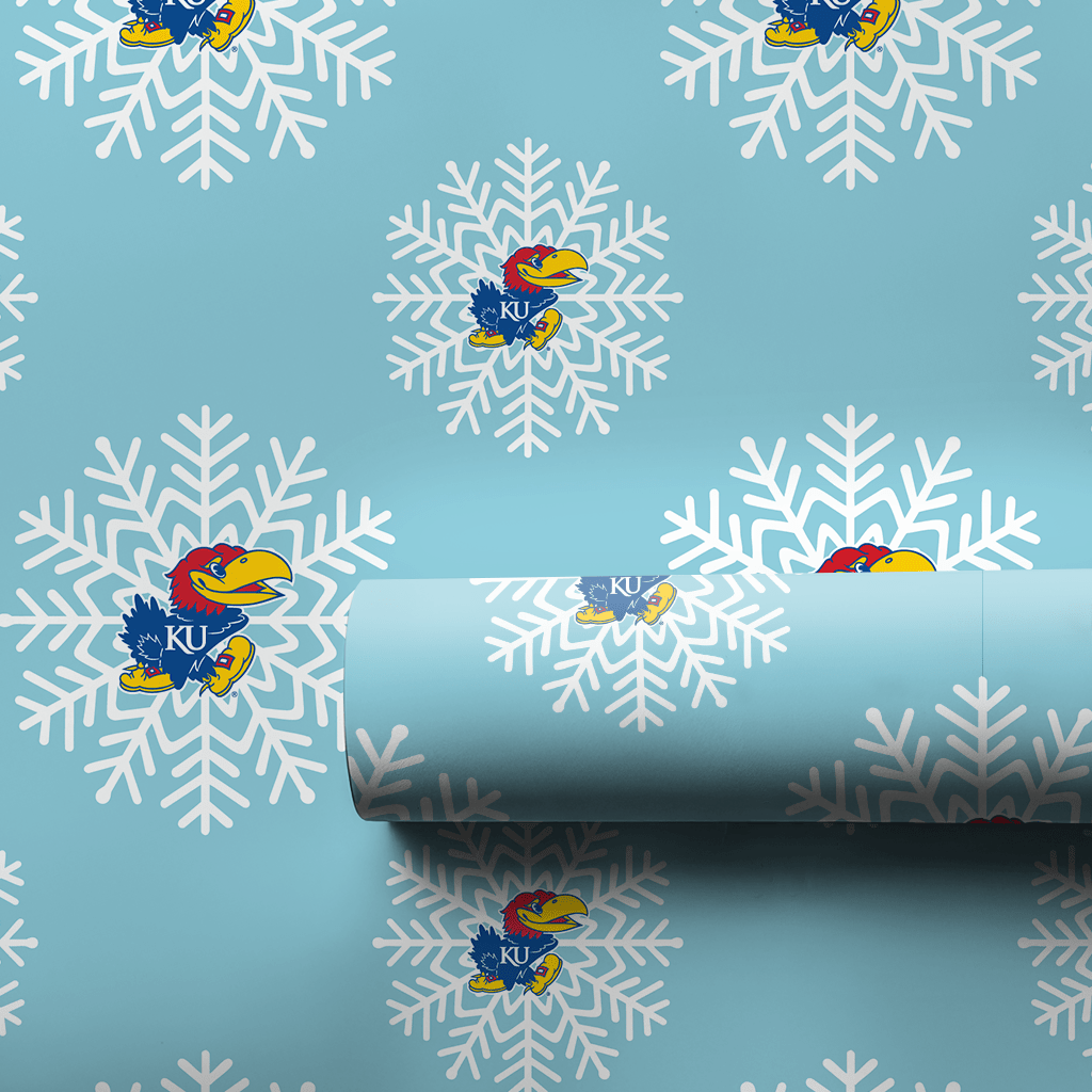 Jayhawk Snowflake - Wrapping Paper - Aspen & Arlo