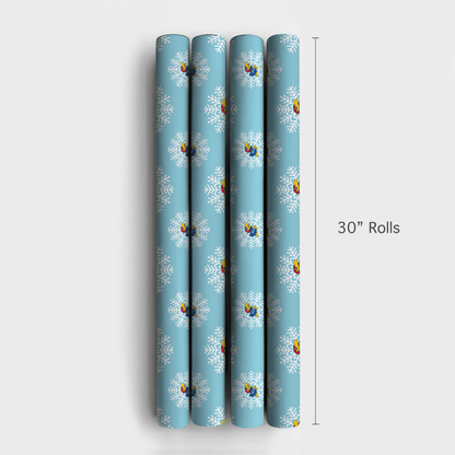 Jayhawk Snowflake - Wrapping Paper - Aspen & Arlo