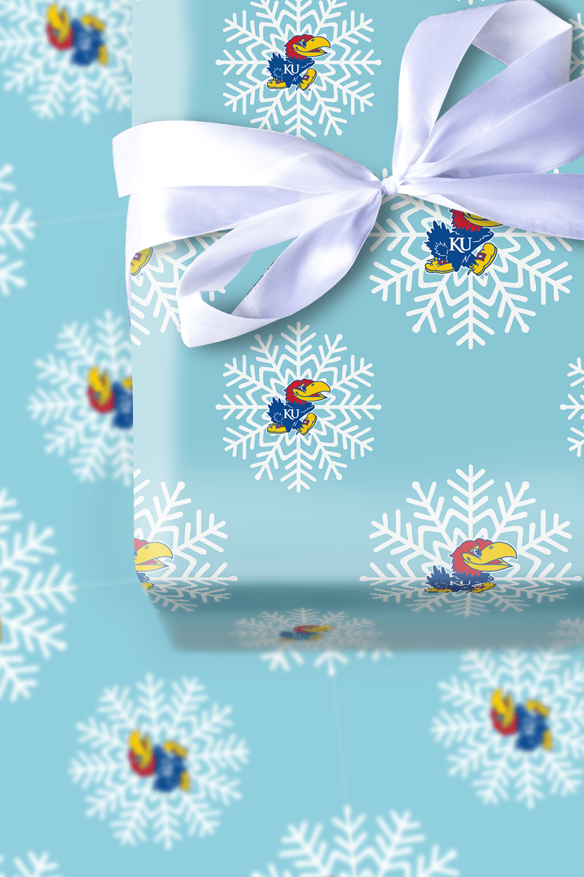 Jayhawk Snowflake - Wrapping Paper - Aspen & Arlo