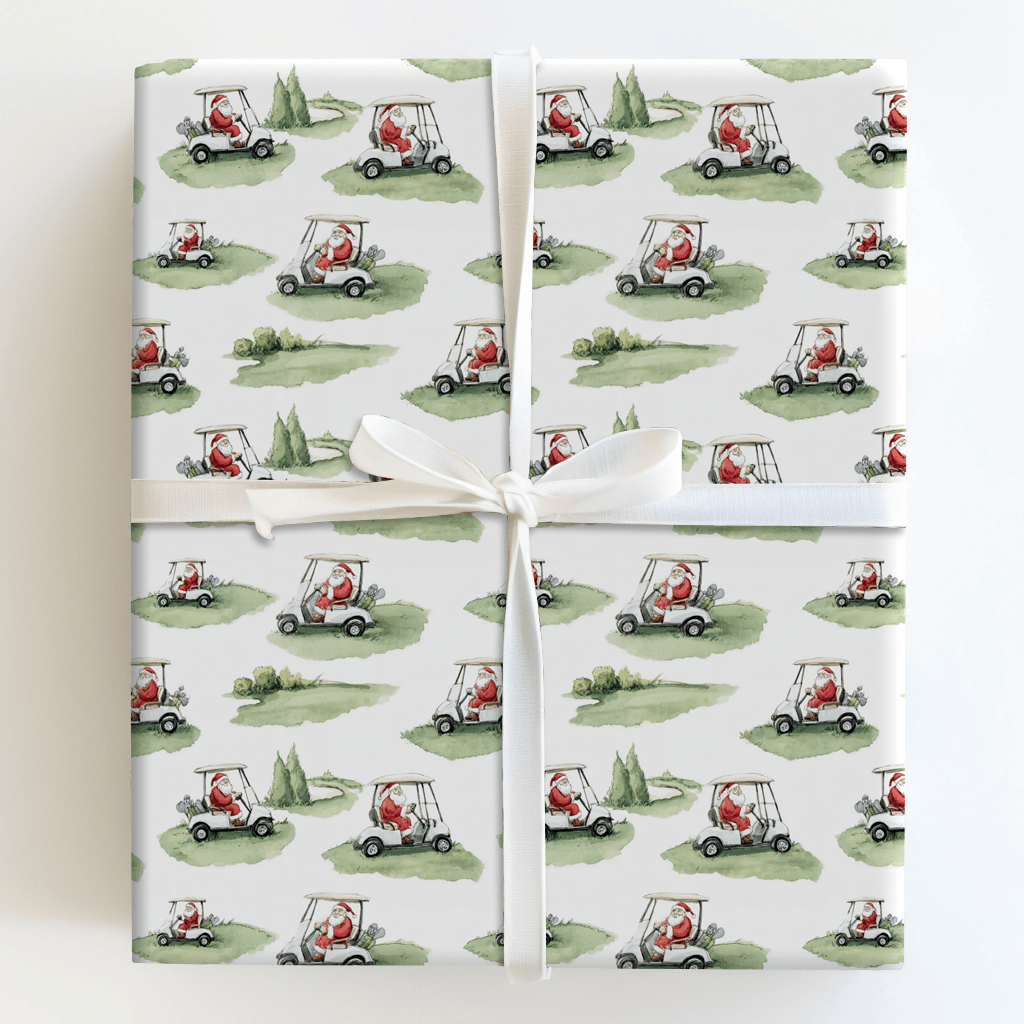 Tee Time Tidings - Wrapping Paper - Aspen & Arlo