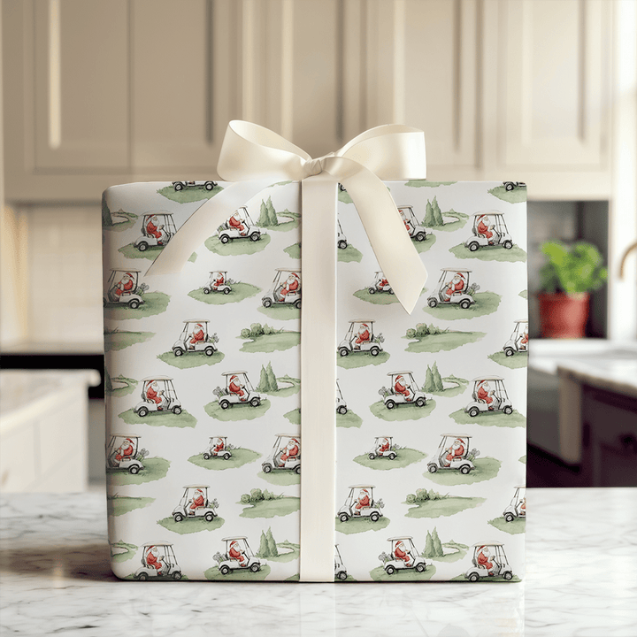 Tee Time Tidings - Wrapping Paper - Aspen & Arlo