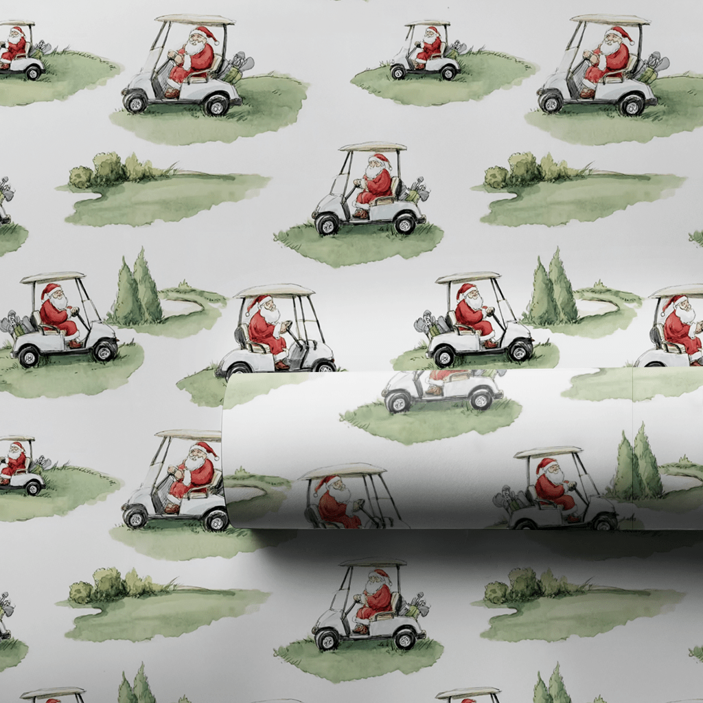 Tee Time Tidings - Wrapping Paper - Aspen & Arlo