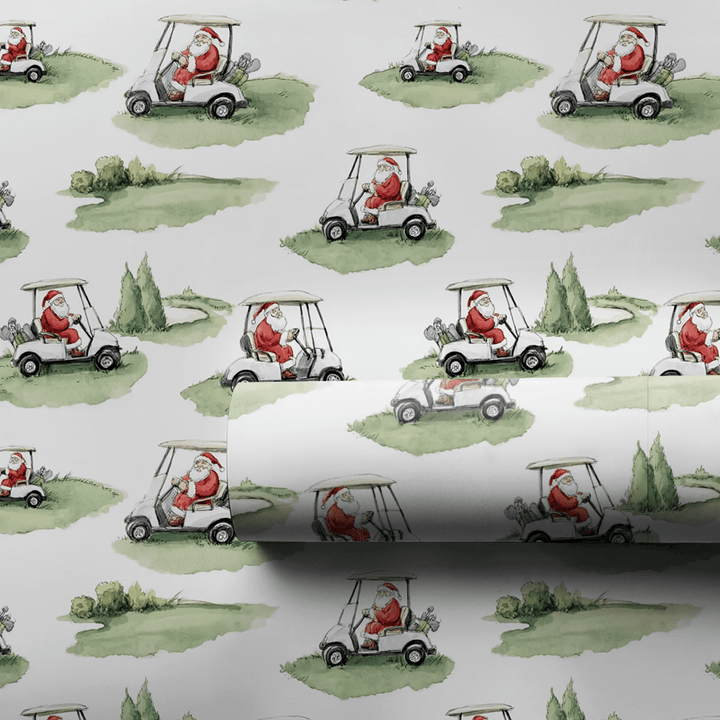 Tee Time Tidings - Wrapping Paper - Aspen & Arlo