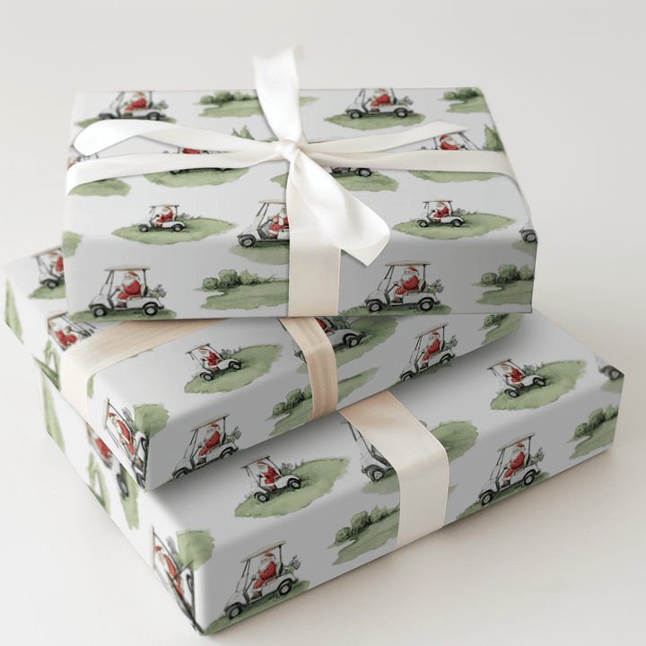Tee Time Tidings - Wrapping Paper - Aspen & Arlo