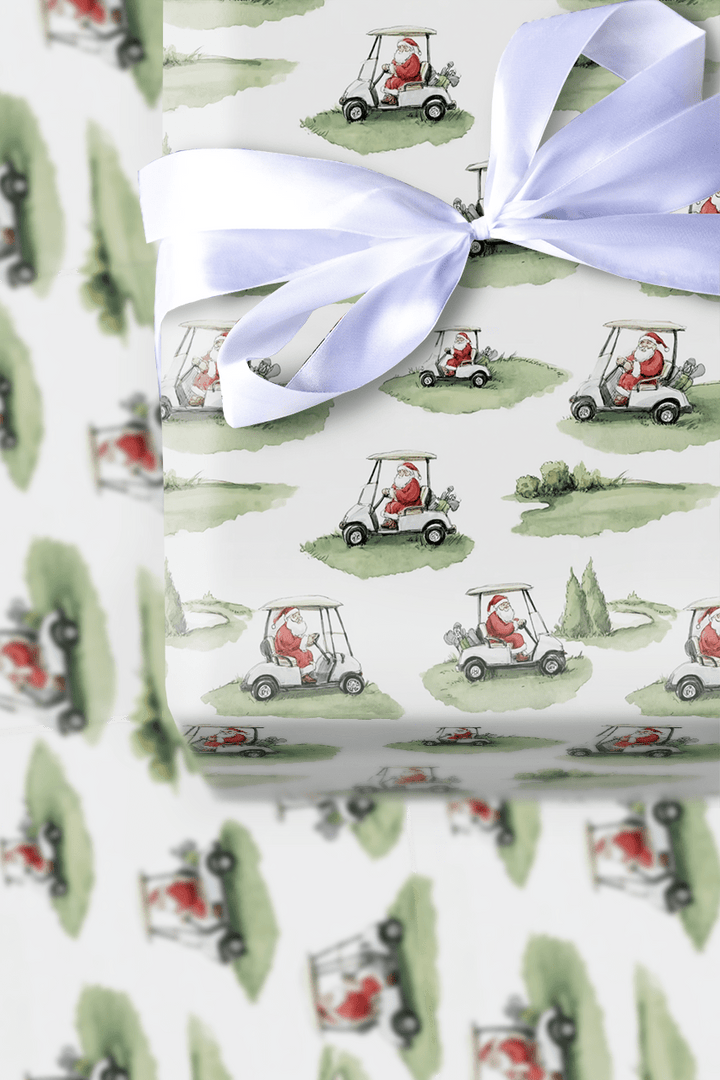 Tee Time Tidings - Wrapping Paper - Aspen & Arlo
