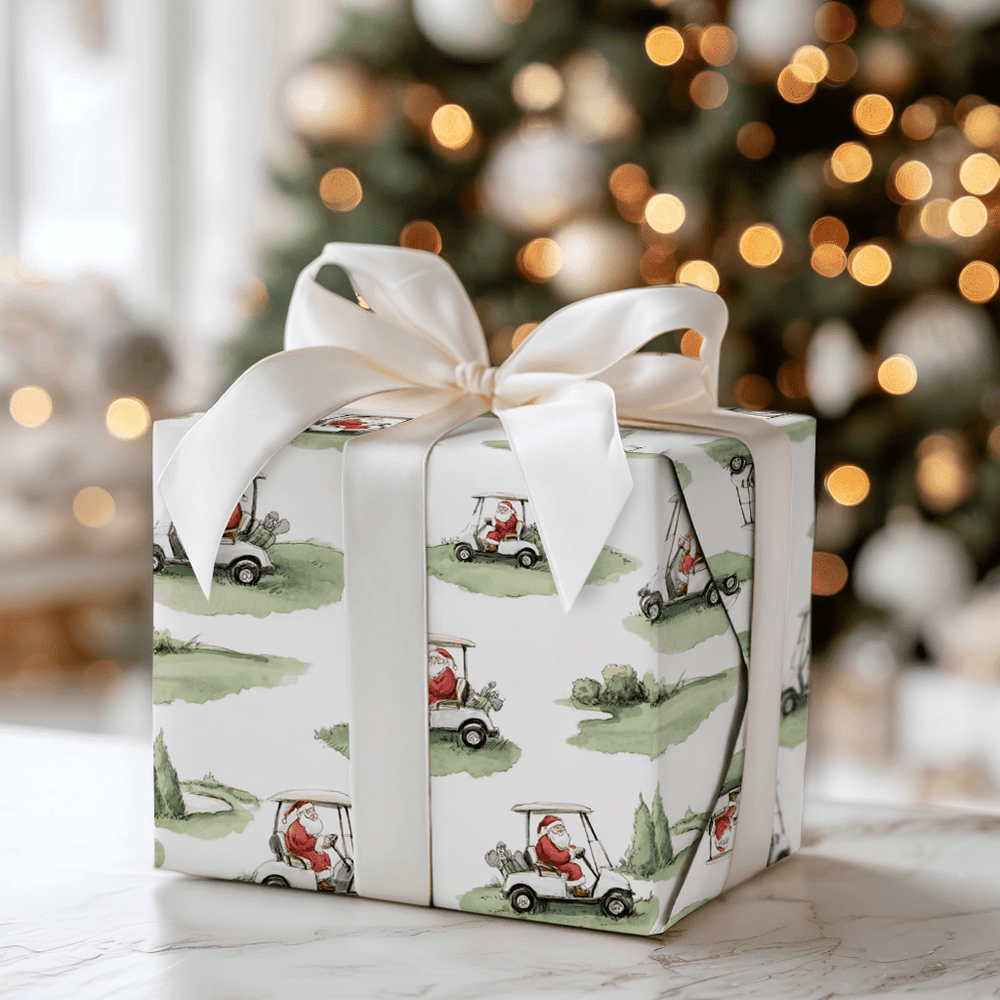Tee Time Tidings - Wrapping Paper - Aspen & Arlo
