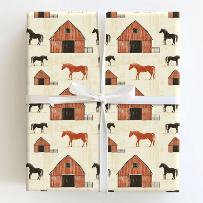 Barn Hearts - Wrapping Paper - Aspen & Arlo