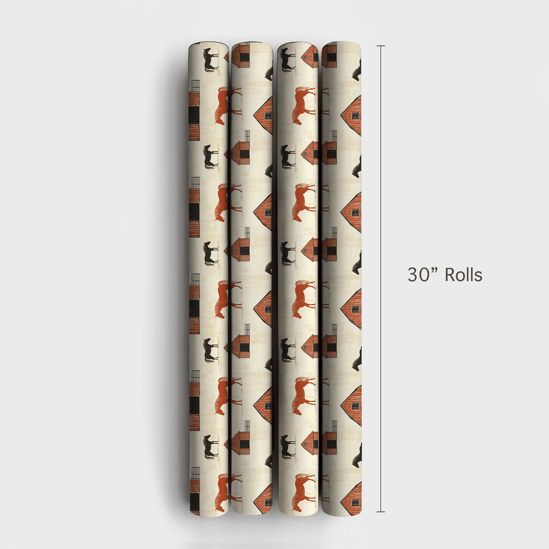 Barn Hearts - Wrapping Paper - Aspen & Arlo