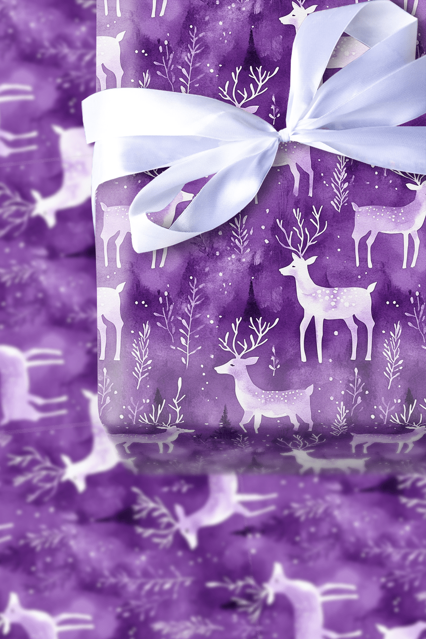 Mulberry Reindeer - Wrapping Paper - Aspen & Arlo