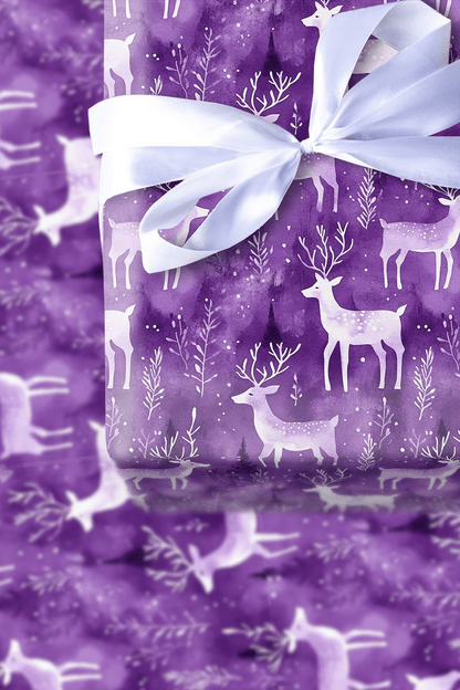 Mulberry Reindeer - Wrapping Paper - Aspen & Arlo