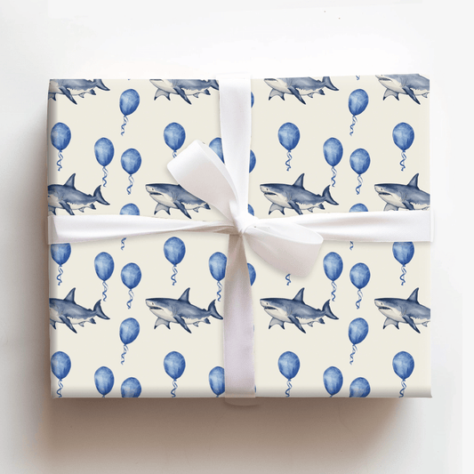Party Like a Shark Star - Wrapping Paper - Aspen & Arlo