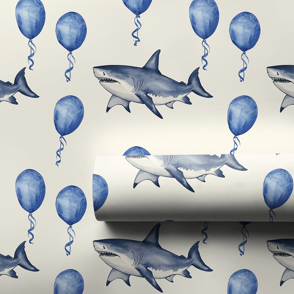 Party Like a Shark Star - Wrapping Paper - Aspen & Arlo