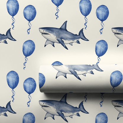 Party Like a Shark Star - Wrapping Paper - Aspen & Arlo