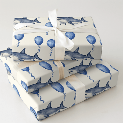 Party Like a Shark Star - Wrapping Paper - Aspen & Arlo