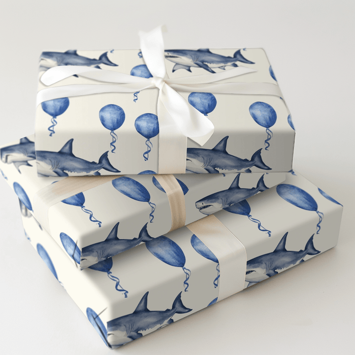 Party Like a Shark Star - Wrapping Paper - Aspen & Arlo