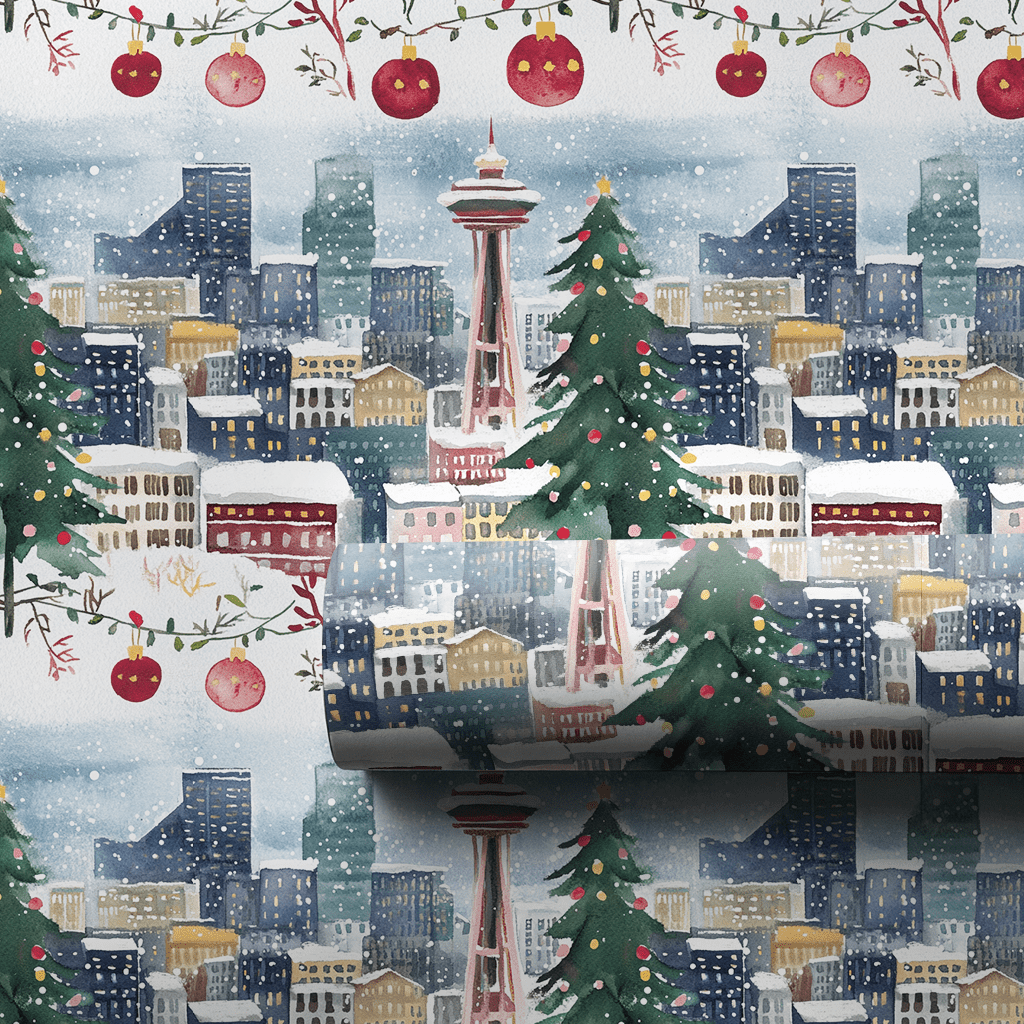 Seattle Sky - Wrapping Paper - Aspen & Arlo