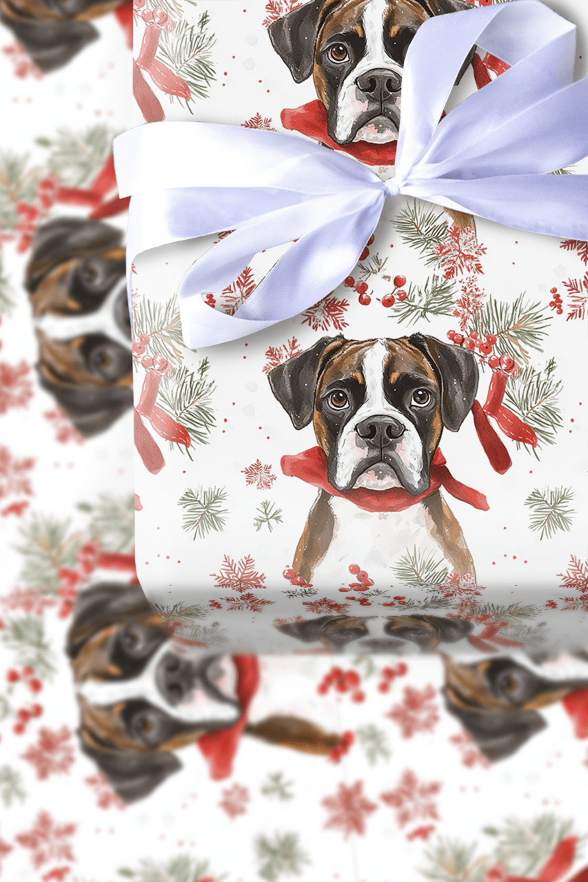 Boxed a Boxer - Wrapping Paper - Aspen & Arlo