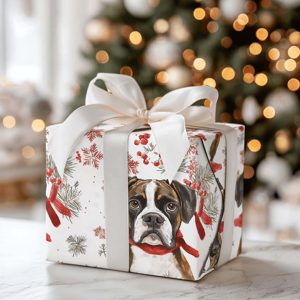 Boxed a Boxer - Wrapping Paper - Aspen & Arlo