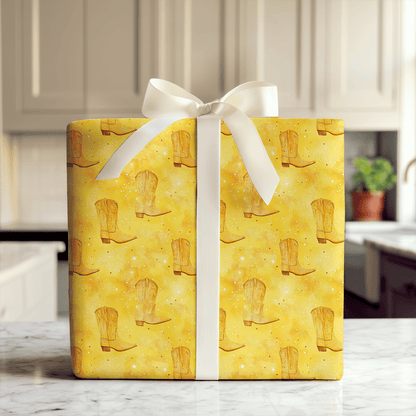 Golden Cowgirl - Wrapping Paper - Aspen & Arlo