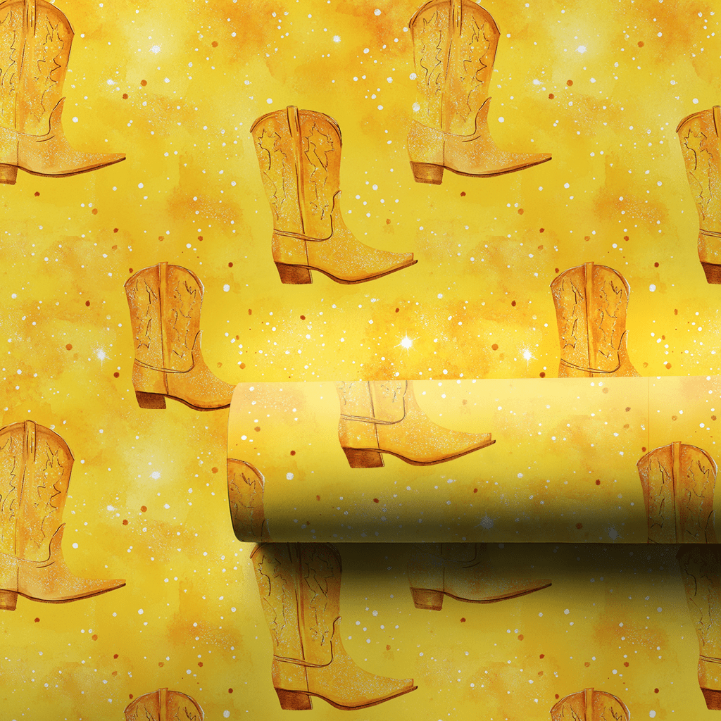 Golden Cowgirl - Wrapping Paper - Aspen & Arlo