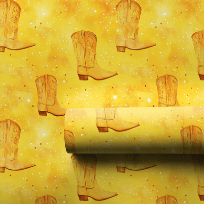 Golden Cowgirl - Wrapping Paper - Aspen & Arlo