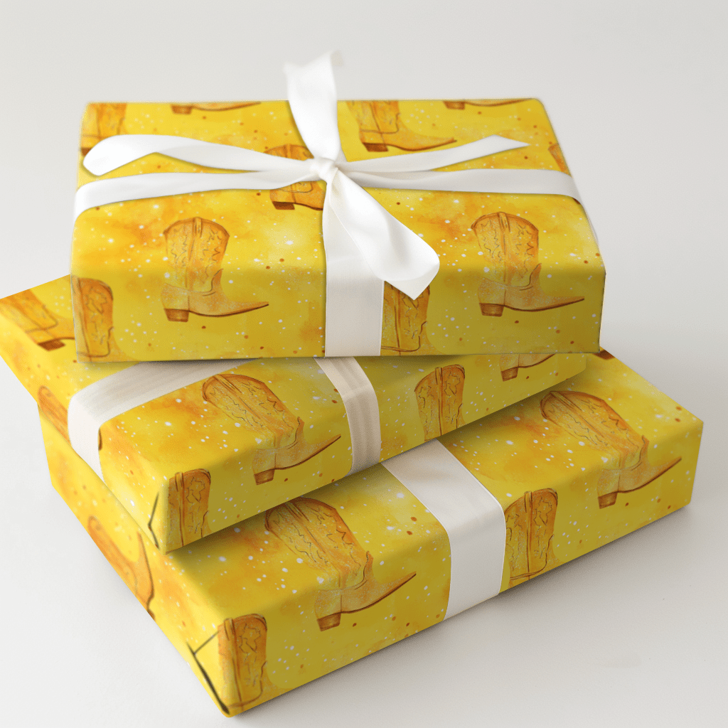 Golden Cowgirl - Wrapping Paper - Aspen & Arlo