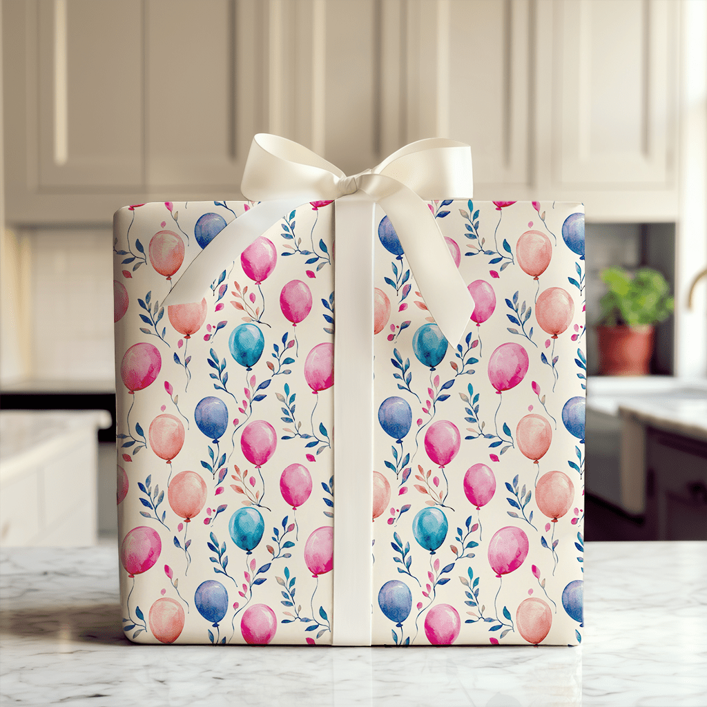 Lifted with Birthday Cheer - Wrapping Paper - Aspen & Arlo