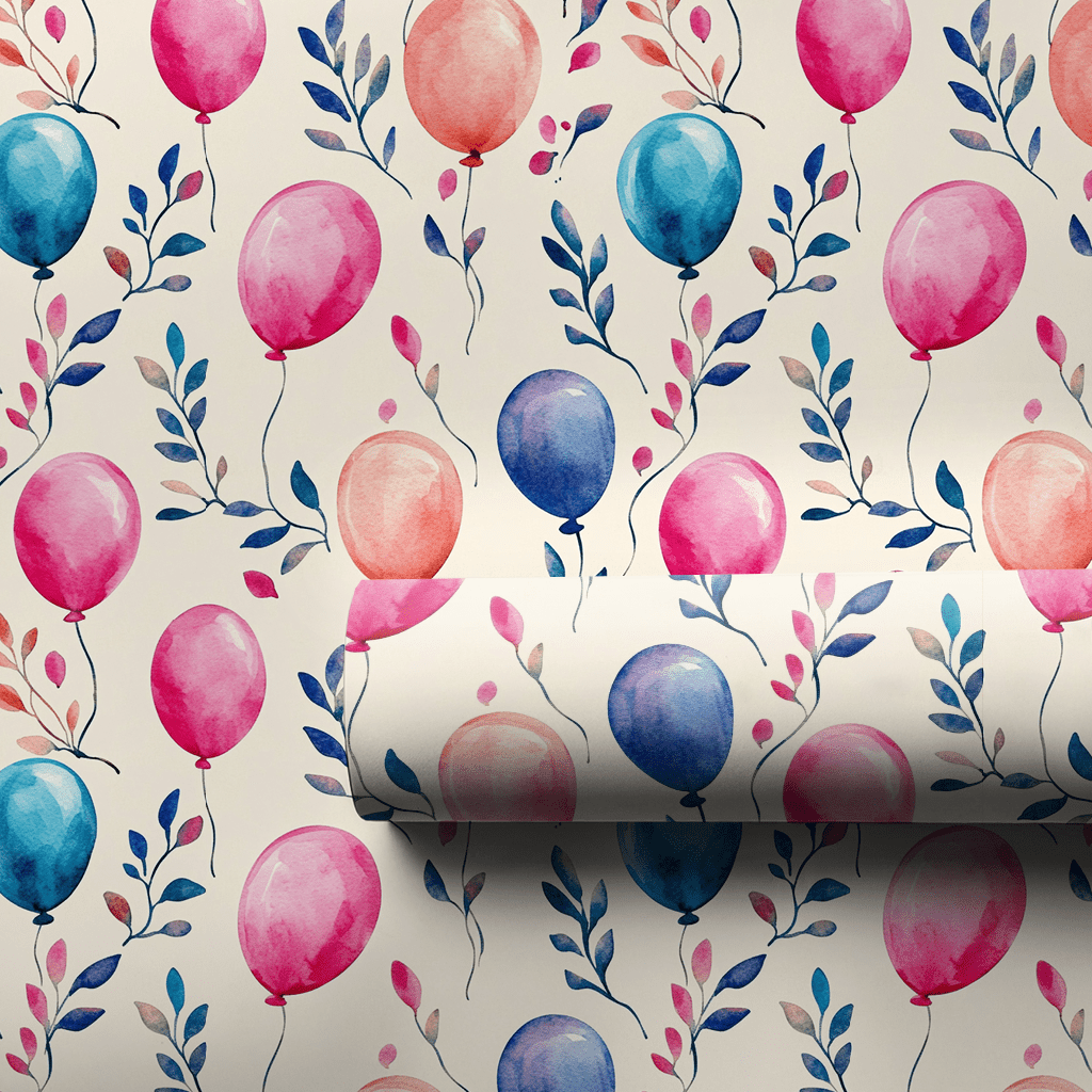 Lifted with Birthday Cheer - Wrapping Paper - Aspen & Arlo