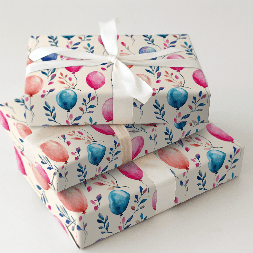 Lifted with Birthday Cheer - Wrapping Paper - Aspen & Arlo