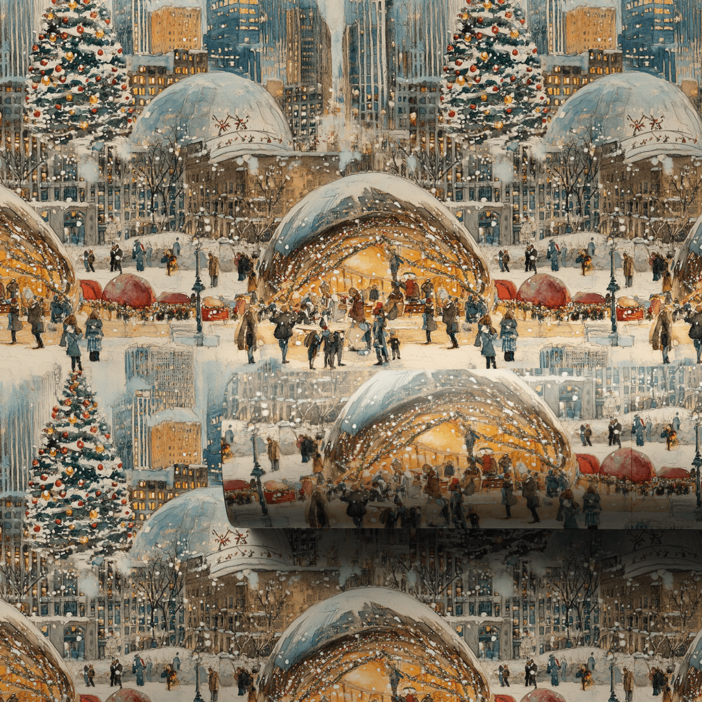 Holiday At Cloud Gate - Wrapping Paper - Aspen & Arlo