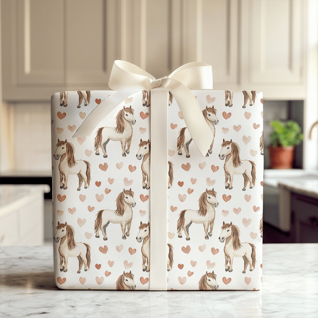 Love in the Saddle - Wrapping Paper - Aspen & Arlo