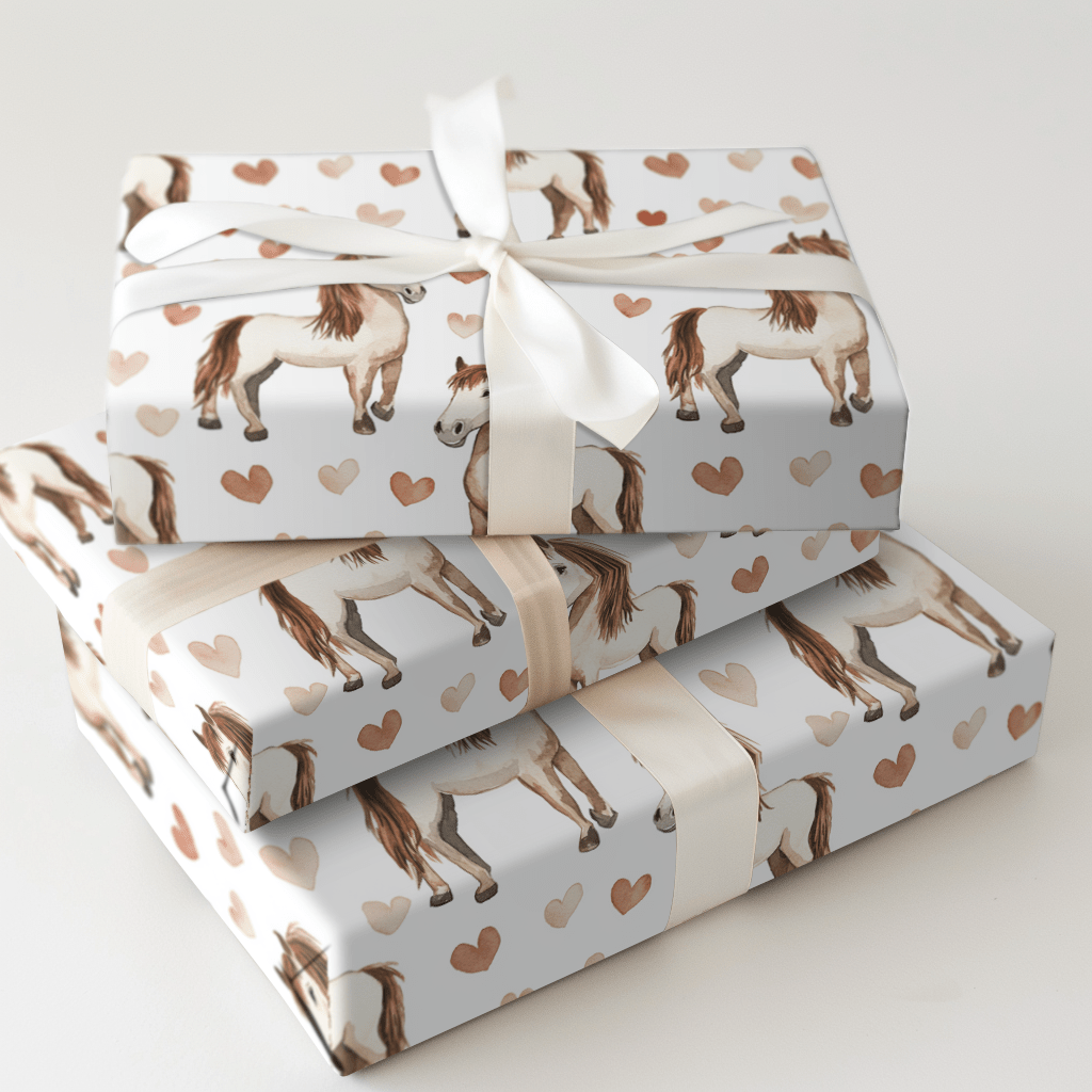 Love in the Saddle - Wrapping Paper - Aspen & Arlo