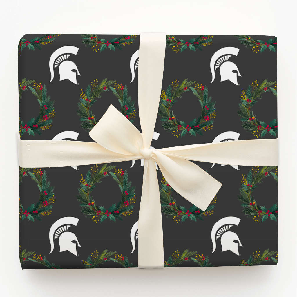 Spartan Wreath - Wrapping Paper - Aspen & Arlo