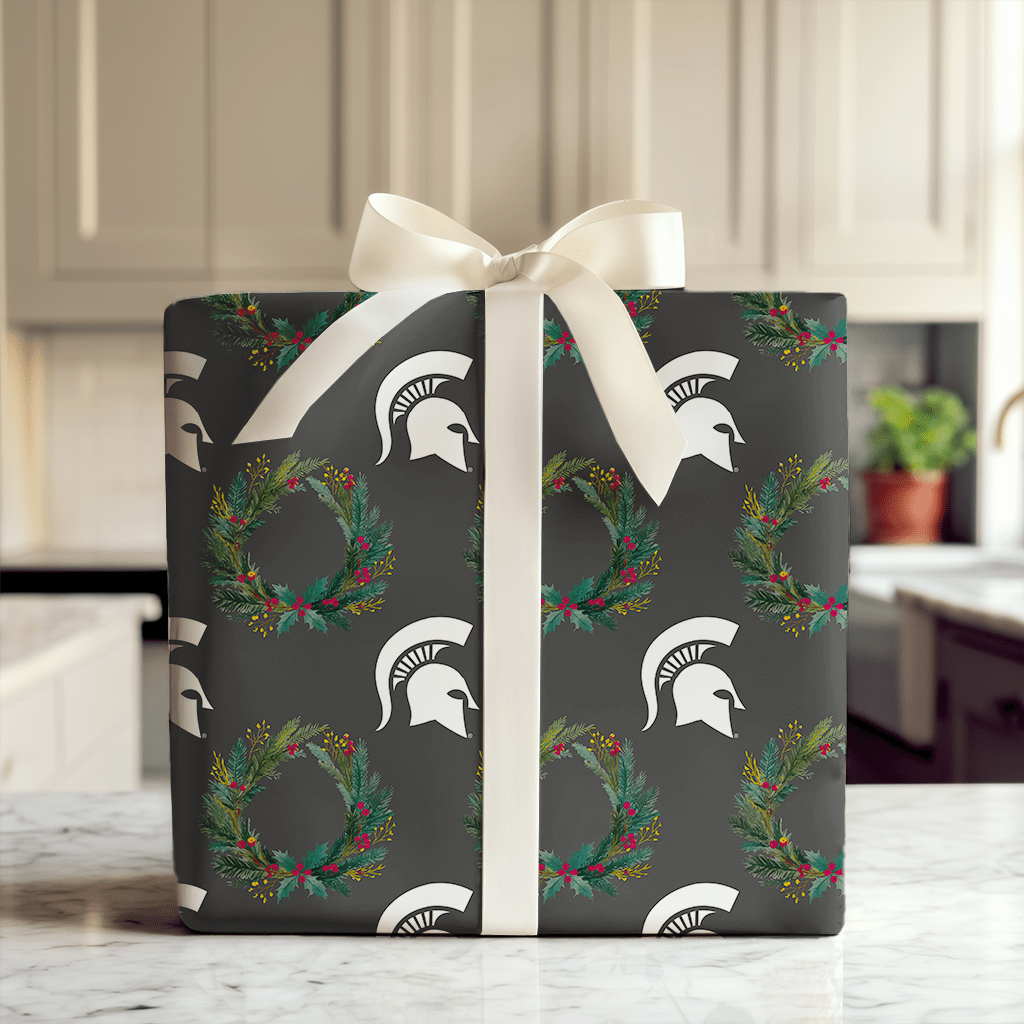 Spartan Wreath - Wrapping Paper - Aspen & Arlo
