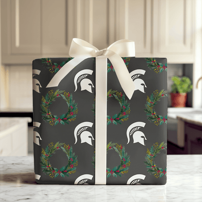 Spartan Wreath - Wrapping Paper - Aspen & Arlo