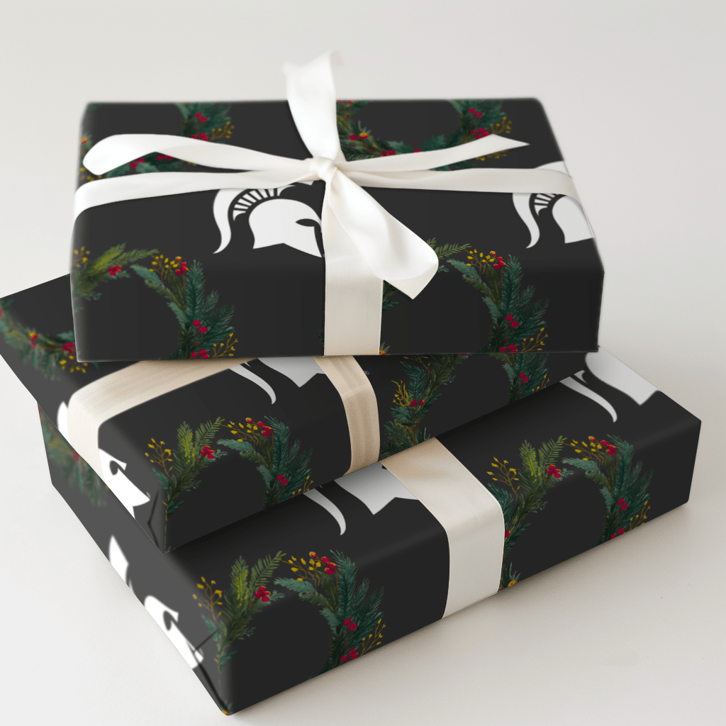 Spartan Wreath - Wrapping Paper - Aspen & Arlo