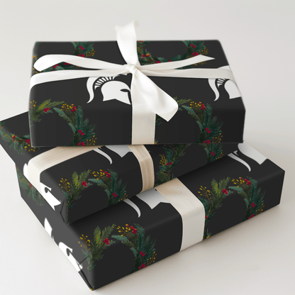 Spartan Wreath - Wrapping Paper - Aspen & Arlo