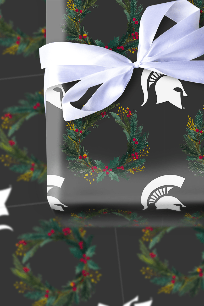 Spartan Wreath - Wrapping Paper - Aspen & Arlo