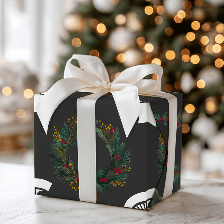 Spartan Wreath - Wrapping Paper - Aspen & Arlo