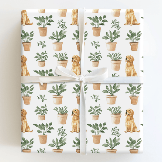 Fetch Me in the Foliage - Wrapping Paper - Aspen & Arlo
